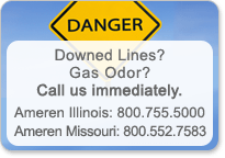 Downed Lines Gas Odor