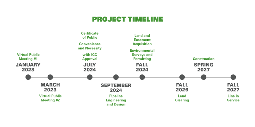 project timeline graphic