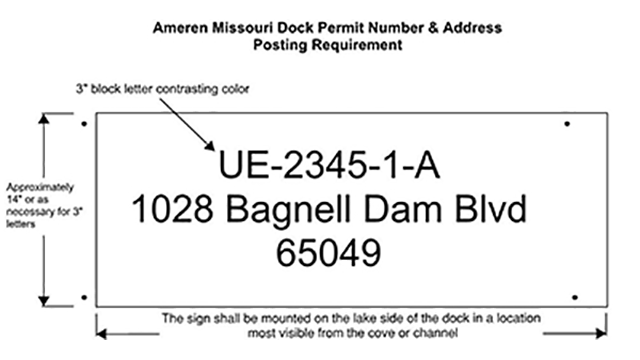 Lake of the Ozarks Dock and Electrical Permit Form