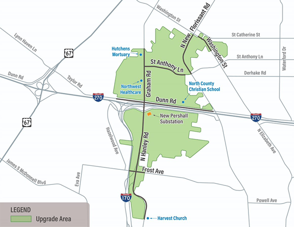Pershall Project Area Map
