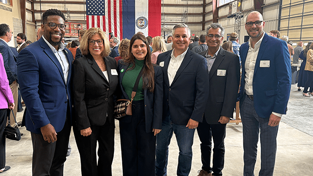 From L: Nekabari Goka, Google; Tara Oglesby, Ameren Missouri; Patricia D’Costa, Google; Rob Dixon, Ameren Missouri; Ajay Arora, Ameren Missouri; James O’Mara, Ameren Missouri.