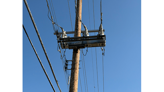 smart switch equipment attached to a power line