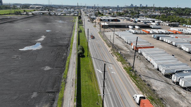 image of busy roadway with new and improved energy infrastructure following storm